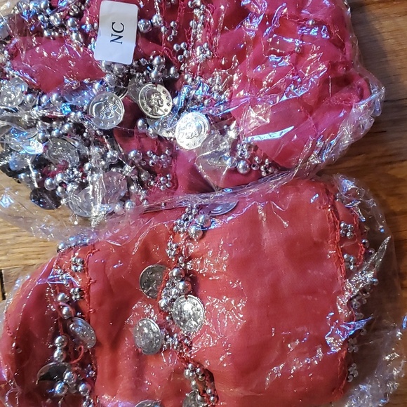 Lot of 5 Belly dance coin scarves - Picture 2 of 6
